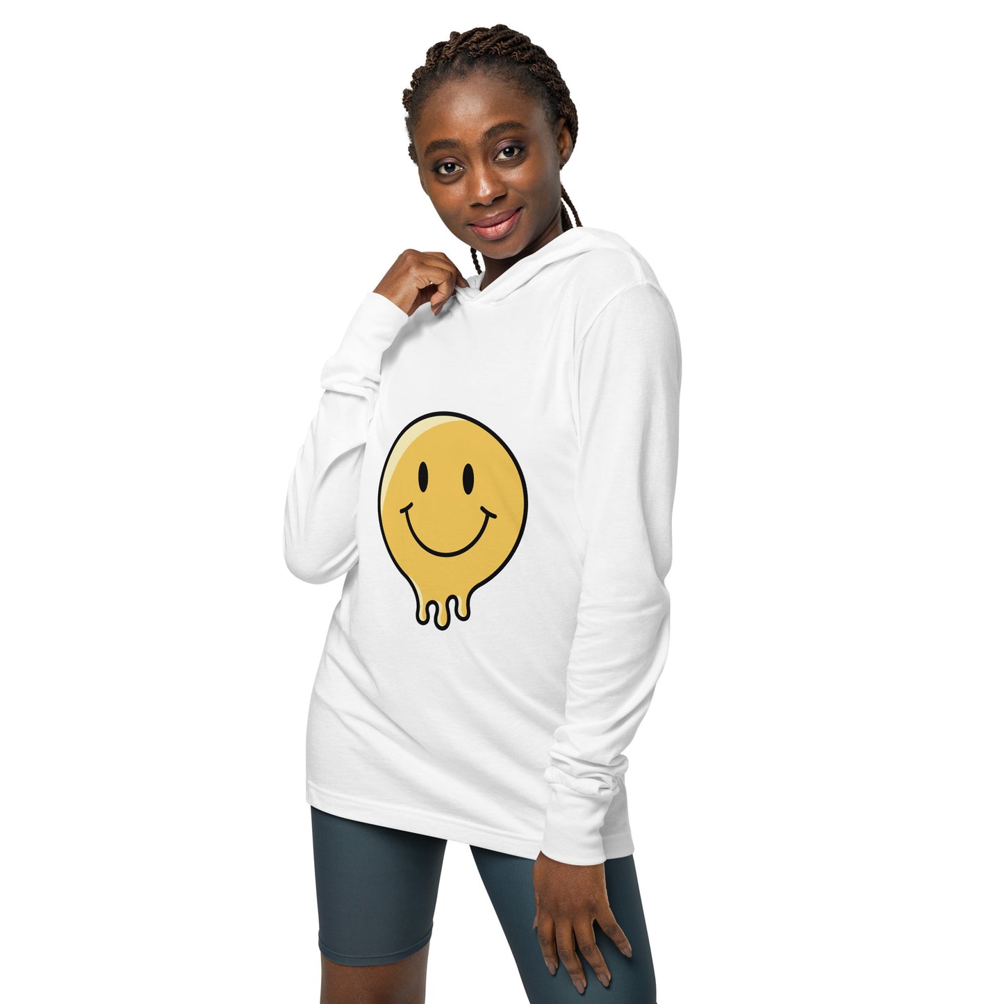 Hooded long-sleeve tee