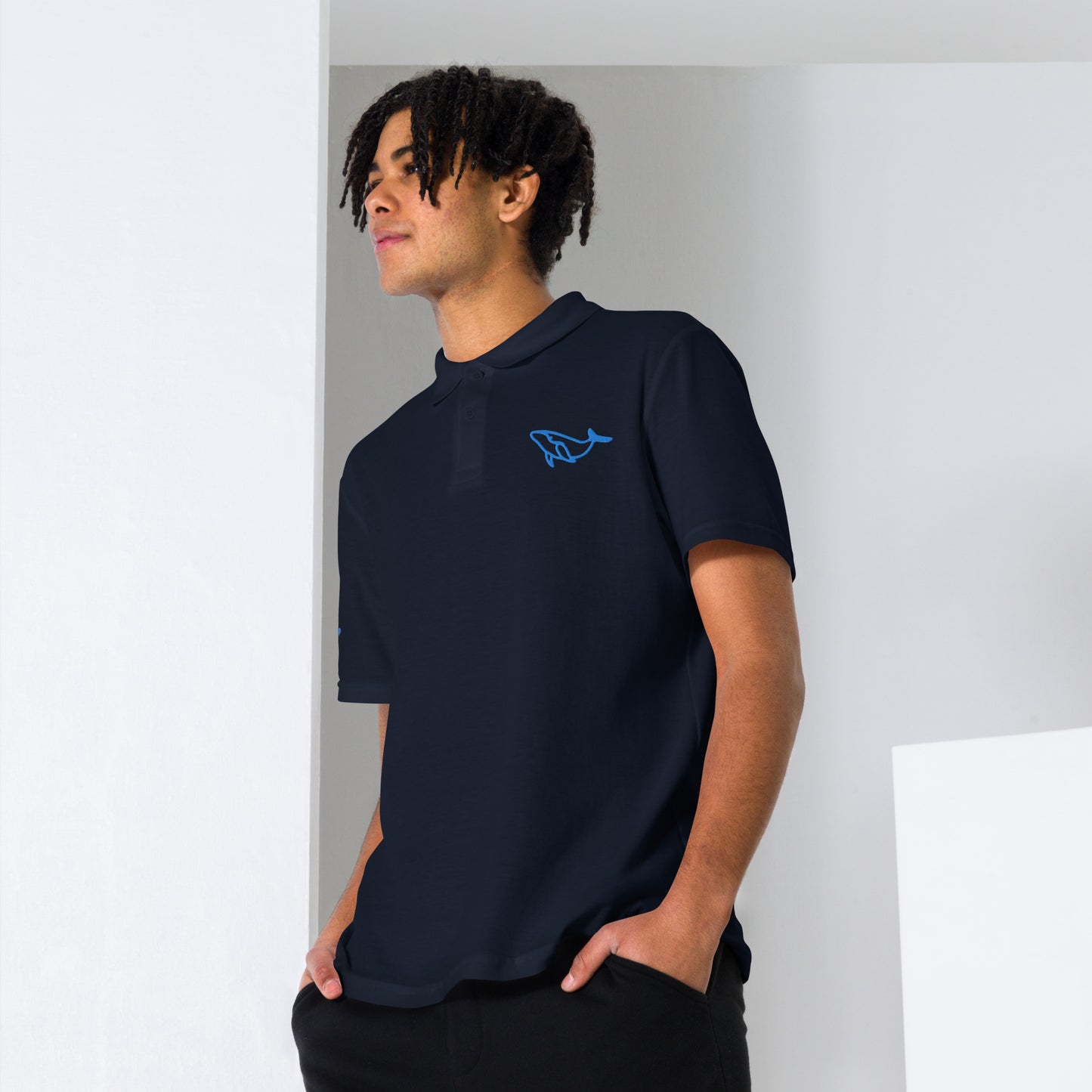 Unisex All is WHALE polo shirt