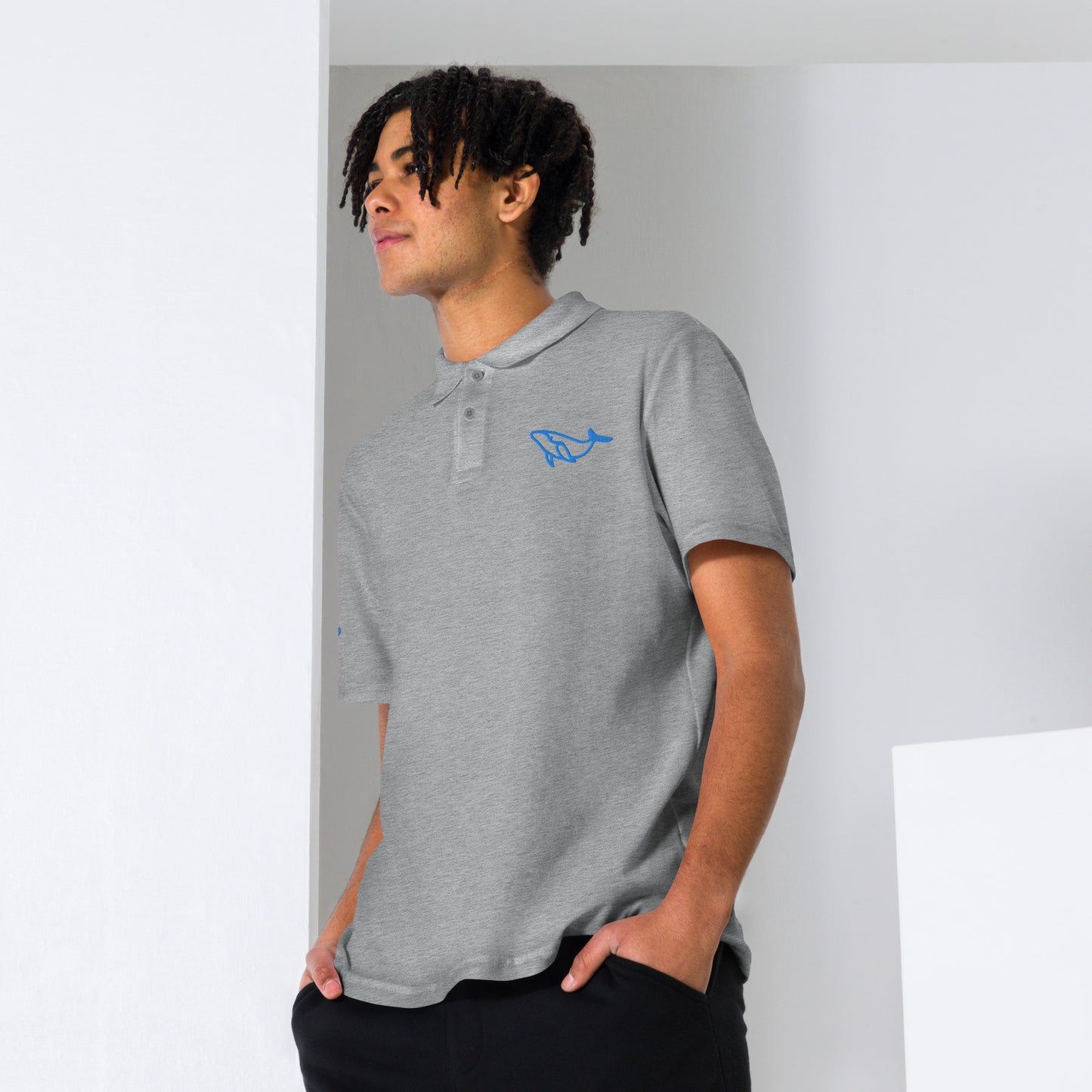 Unisex All is WHALE polo shirt